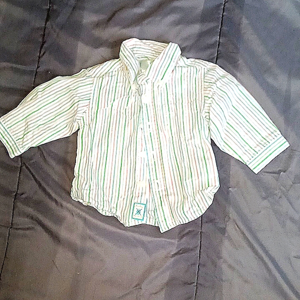 3-6m long-sleeved button down top